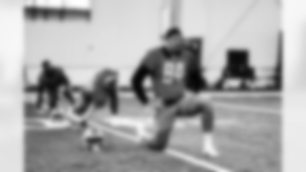 Detroit Lions tight end Shane Zylstra (84) during practice at the Lions Training Facility in Allen Park, MI on November 4, 2022. (Jeff Nguyen/Detroit Lions)