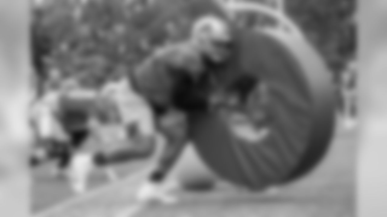 Detroit Lions defensive end Trey Flowers (90) during Day 15 of 2019 Detroit Lions Training Camp presented by Rocket Mortgage on Tuesday, Aug. 13, 2019 in Allen Park, Mich. (Detroit Lions via AP)
