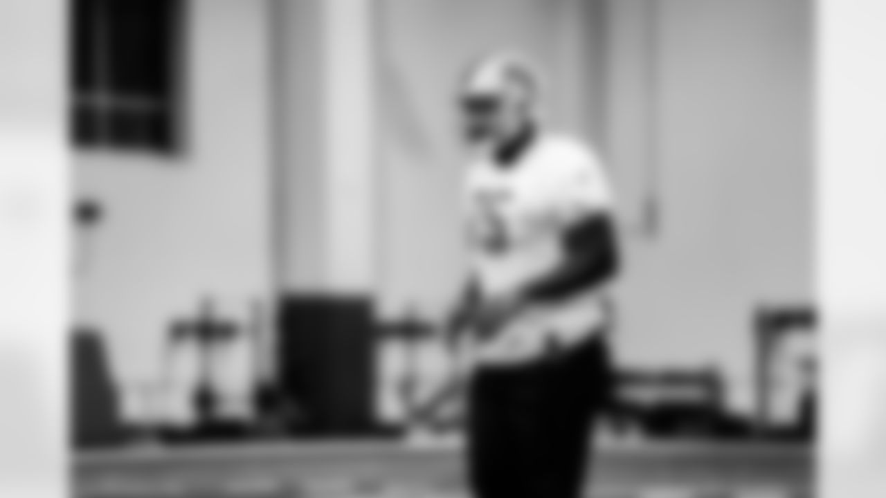 Detroit Lions defensive end Levi Onwuzurike (75) during Lions practice at the Training Facility in Allen Park, MI on October 8, 2021. (Jeff Nguyen/Detroit Lions)