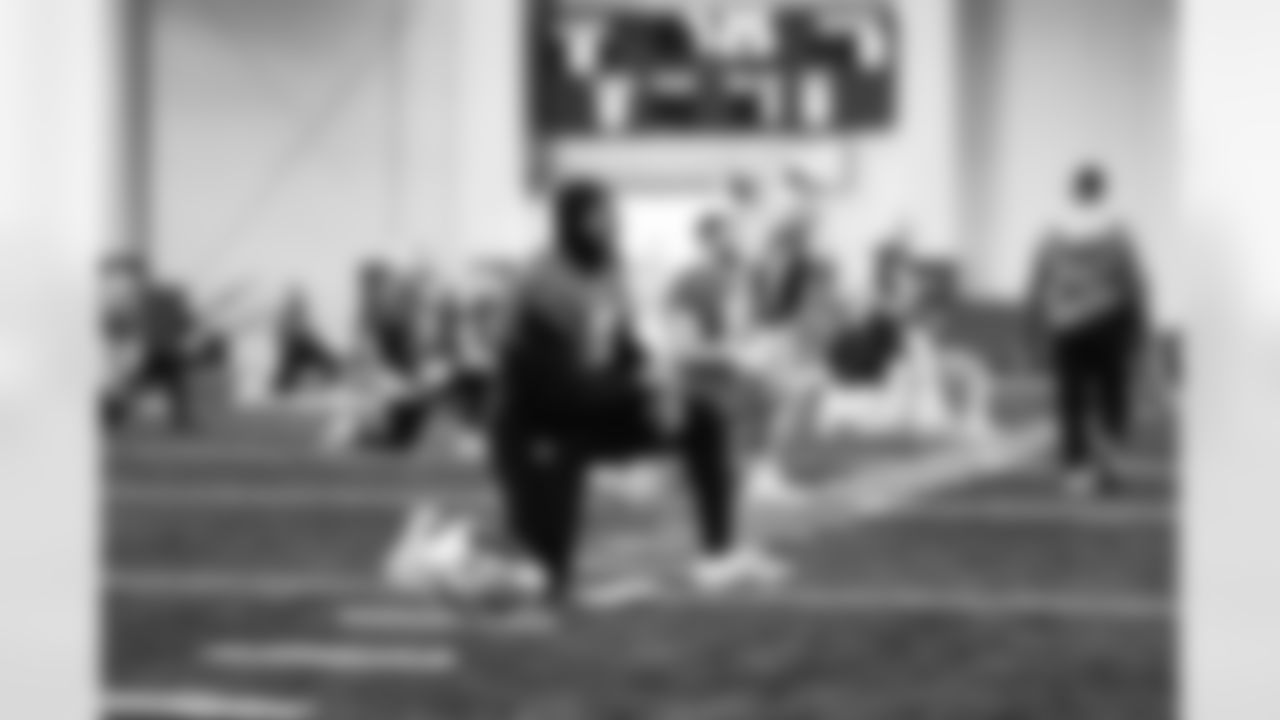 Detroit Lions running back D'Andre Swift (32) during practice at the Lions Training Facility in Allen Park, MI on December 16, 2022. (Jeff Nguyen/Detroit Lions)