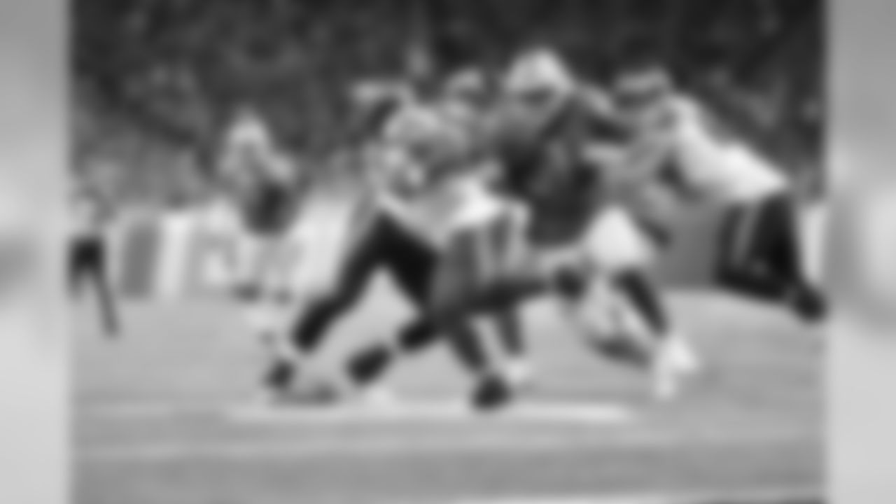 Detroit Lions defensive tackle A'Shawn Robinson (91) during a NFL football game against the Seattle Seahawks on Sunday, Oct. 28, 2018 in Detroit. (Detroit Lions via AP).
