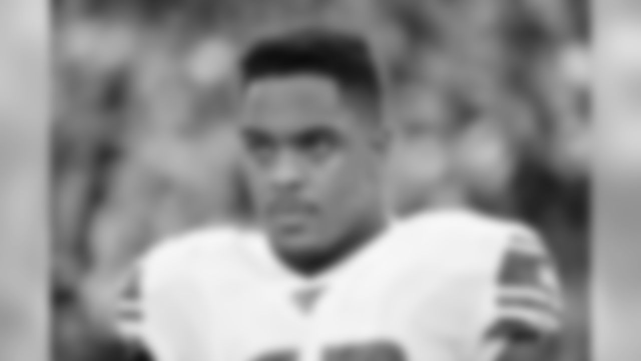 Detroit Lions linebacker Devon Kennard (42) before a NFL football game against the Minnesota Vikings Sunday, Dec. 8, 2019 in Minneapolis. (Detroit Lions via AP).