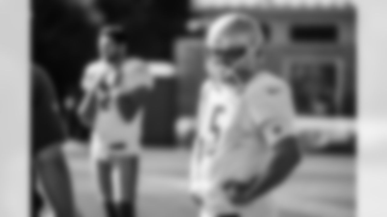 Detroit Lions kicker Matt Prater (5) during training camp practice at the Training Facility in Allen Park, MI on August 23, 2020. (Jeff Nguyen/Detroit Lions)