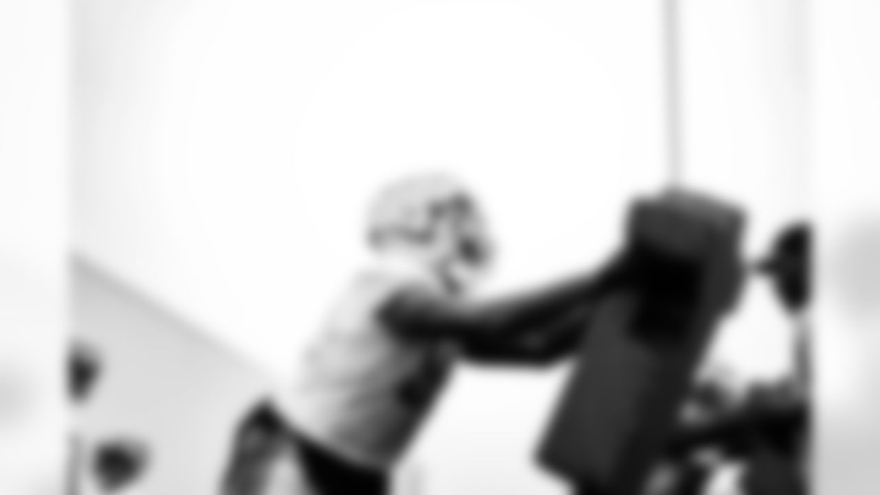 Detroit Lions defensive lineman Michael Brockers (90) during Lions Training Camp at the Training Facility in Allen Park, MI on August 5, 2022. (Jeff Nguyen/Detroit Lions)