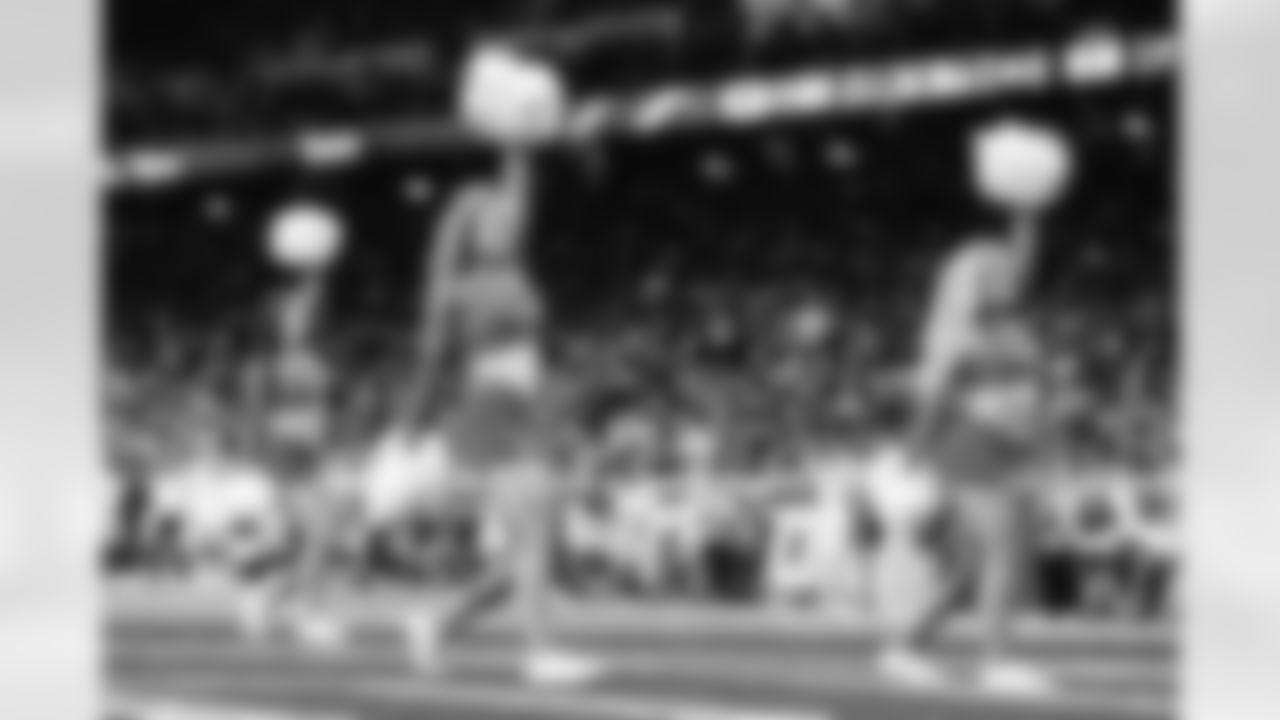 Detroit Lions Cheerleaders during a NFL football game against the Green Bay Packers on Sunday, January 9, 2022 in Detroit, MI. (Mike Ferdinande/Detroit Lions).