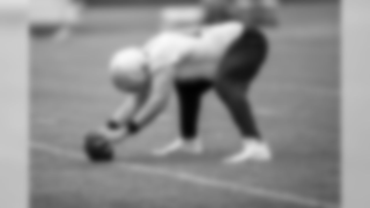 Detroit Lions long snapper Don Muhlbach (48) during Day 1 of OTAs on Monday, May 20, 2019 in Allen Park, Mich. (Detroit Lions via AP)