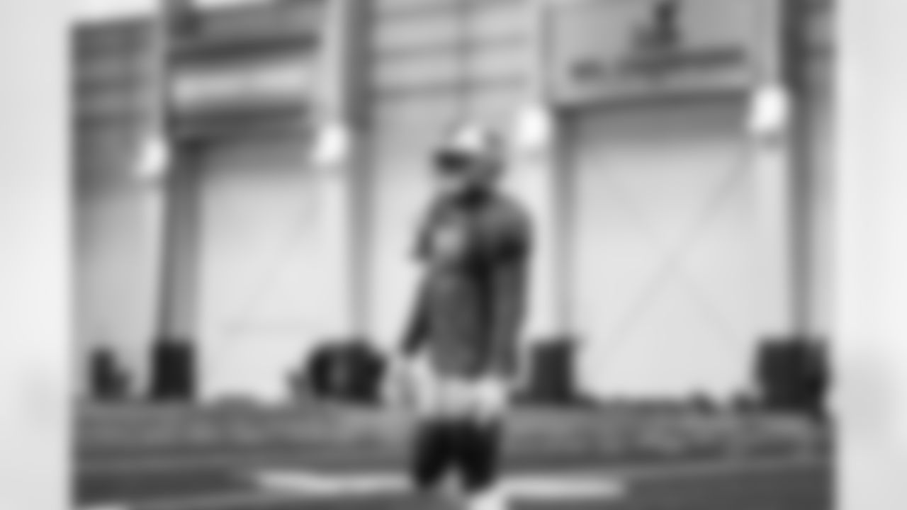 Detroit Lions running back Jamaal Williams (30) during practice at the Lions Training Facility in Allen Park, MI on November 30, 2022. (Jeff Nguyen/Detroit Lions)