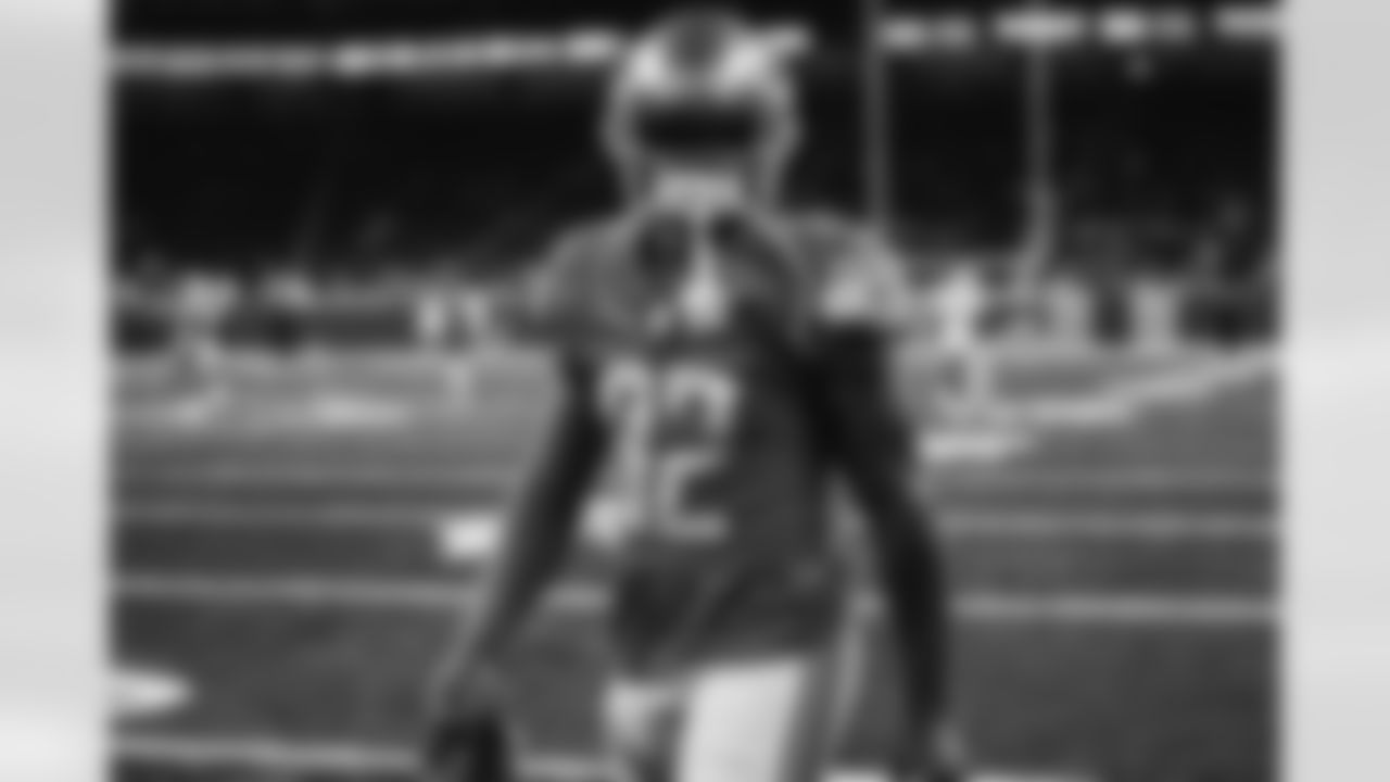 Detroit Lions running back D'Andre Swift (32) before a NFL football game against the San Francisco 49ers on Sunday, September 12, 2021 in Detroit, MI. (Jeff Nguyen/Detroit Lions).