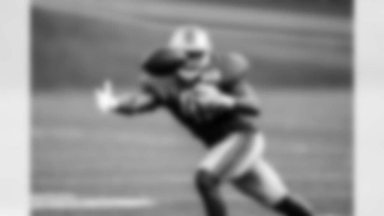 Detroit Lions fullback Jason Cabinda (45) during Lions Training Camp at the Training Facility in Allen Park, MI on August 10th, 2021. (Jeff Nguyen/Detroit Lions)
