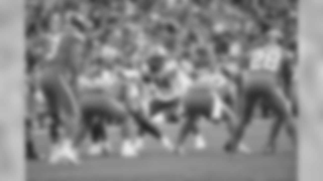 Detroit Lions linebacker Jalen Reeves-Maybin (44) during a NFL football game against the Denver Broncos Sunday, Dec. 22, 2019 in Denver. (Detroit Lions via AP).