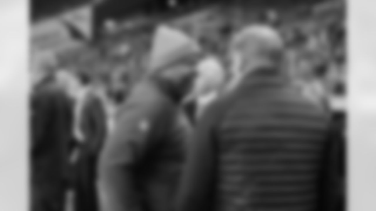 Jim Caldwell and Roger Goodell
