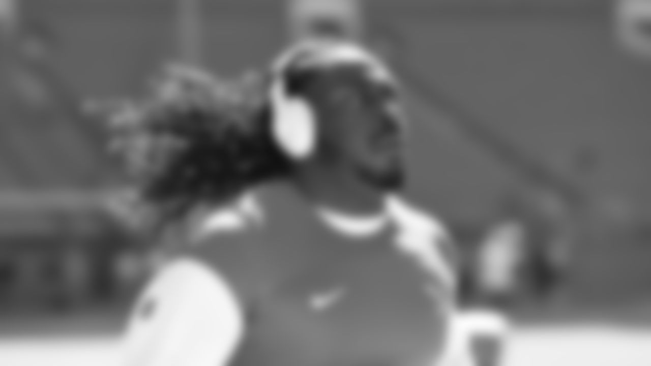 Ricky Jean Francois before the Detroit Lions Week 7 game against the Miami Dolphins.