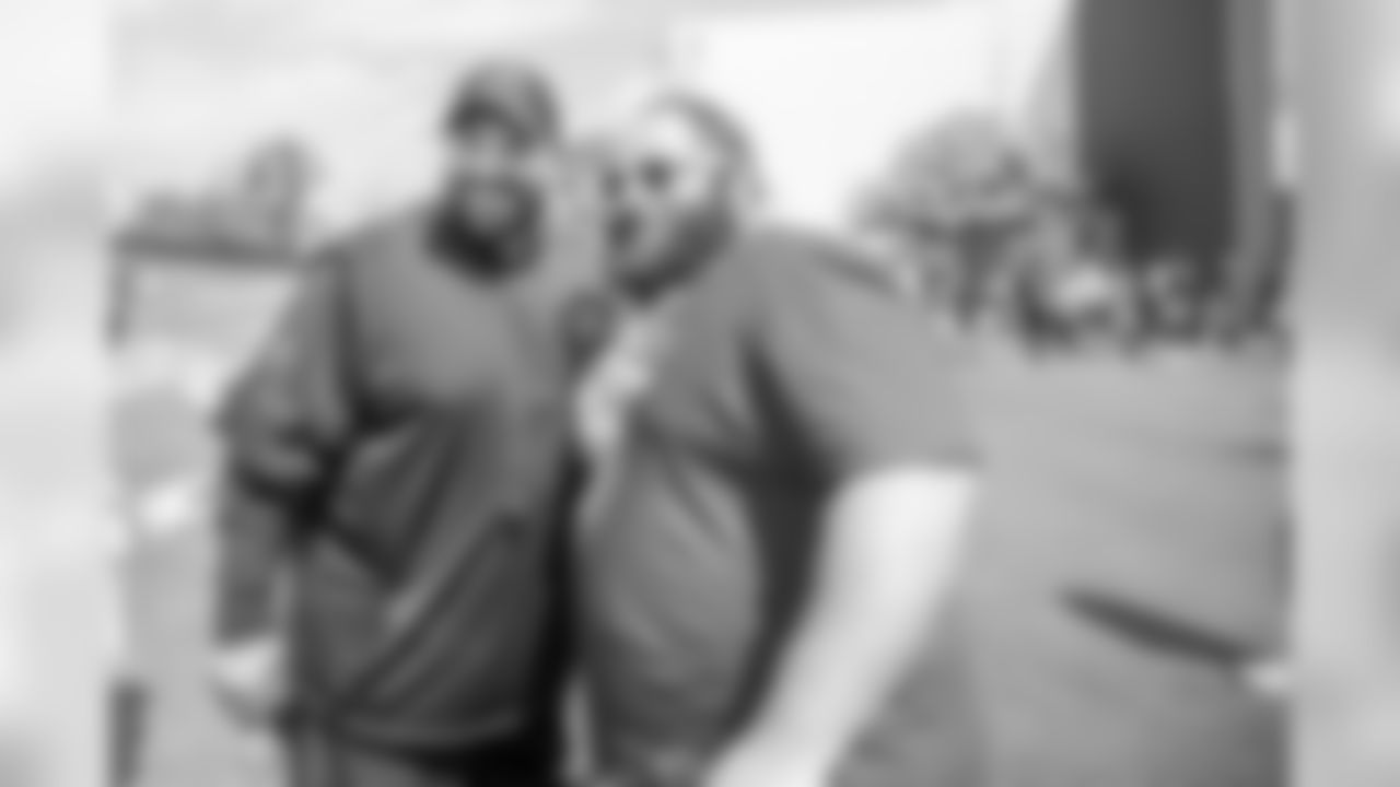 Detroit Lions head coach Matt Patricia visits with guests from TAPS during Day 6 of Detroit Lions Training Camp presented by Rocket Mortgage on Wednesday, July 31, 2019 in Allen Park, Mich.