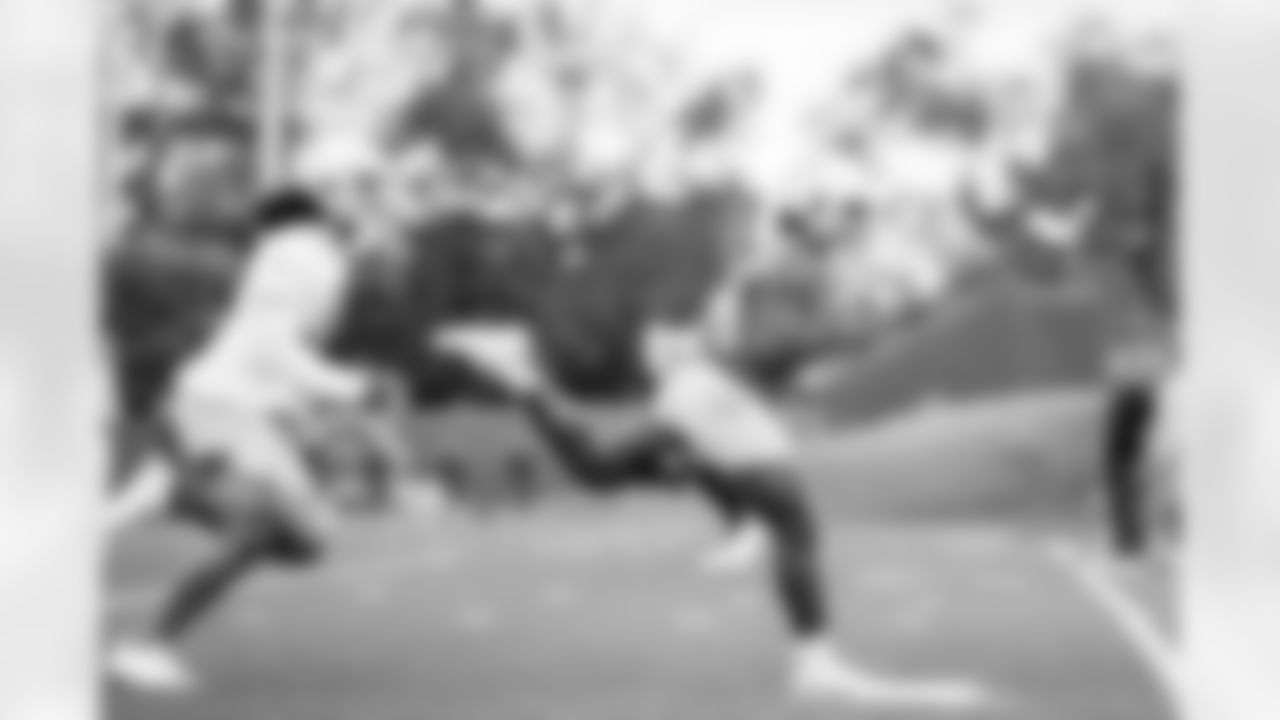 Detroit Lions running back Jermar Jefferson (28) during minicamp at the Training Facility in Allen Park, MI. 2021 (Josh Mandujano/Detroit Lions)
