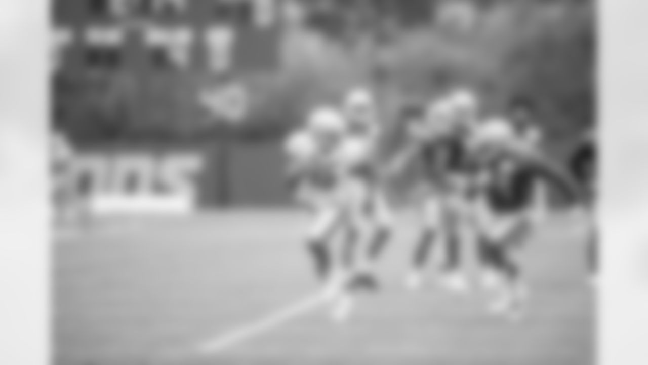 Detroit Lions wide receiver Golden Tate (15) tries to get open against cornerback Nevin Lawson (24) during one-on-one drills in training camp practice on Wednesday, Aug. 1, 2018 in Allen Park, Mich. (Detroit Lions via AP)
