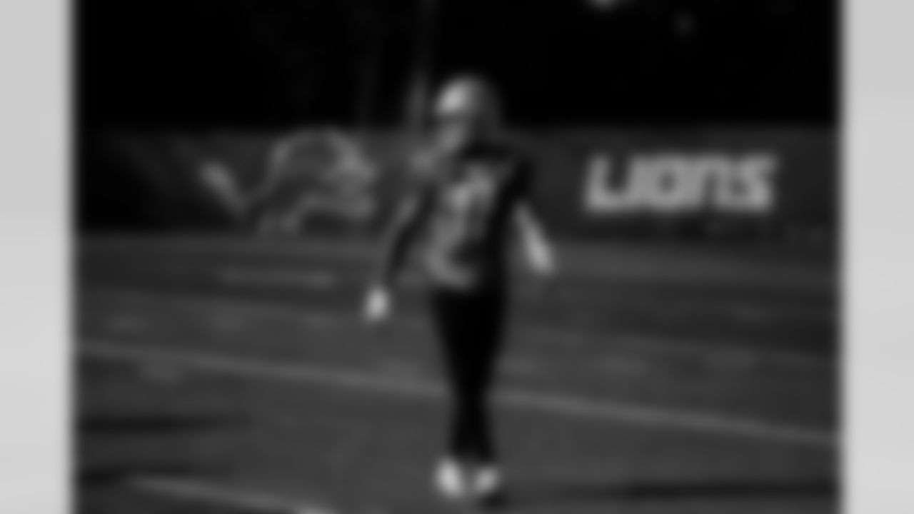 Detroit Lions wide receiver Trinity Benson (17) during Lions practice at the Training Facility in Allen Park, MI on October 22, 2021. (Jeff Nguyen/Detroit Lions)