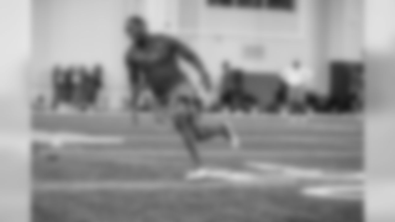Detroit Lions cornerback Justin Coleman during the voluntary offseason workout program at the Detroit Lions training facility on Tuesday, April 16, 2019 in Allen Park, Mich. (Detroit Lions via AP)