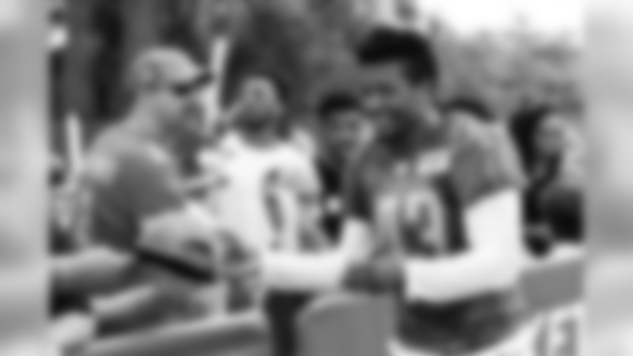 Detroit Lions safety Will Harris (43) signs autographs for fans following Day 12 of 2019 Detroit Lions Training Camp presented by Rocket Mortgage on Wednesday, Aug. 7, 2019 in Allen Park, Mich. (Detroit Lions via AP)