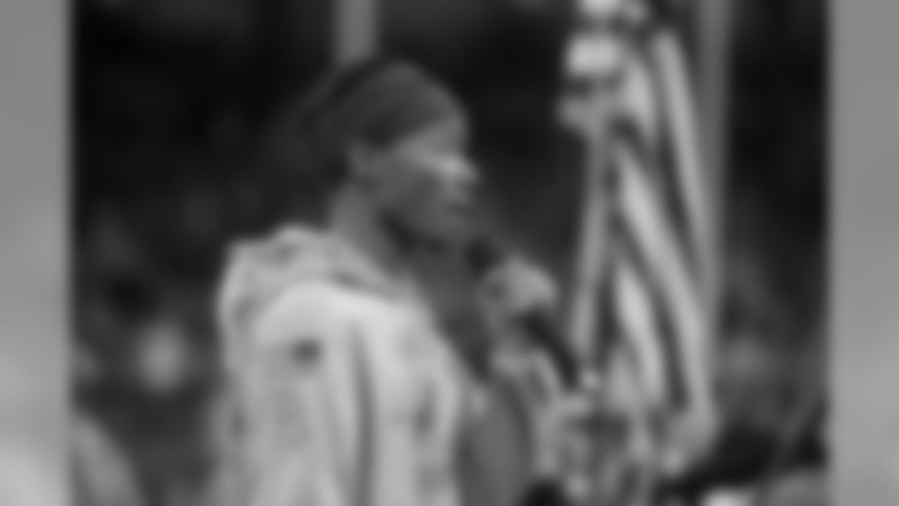 Semaj Whitener performs the National Anthem before a NFL football game against the Dallas Cowboys Sunday, Nov. 17, 2019 in Detroit.