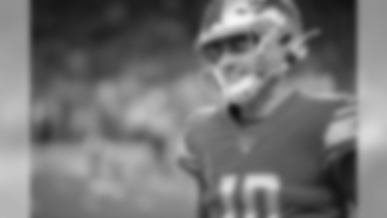 Detroit Lions quarterback David Blough (10) during a NFL football game against the Green Bay Packers Sunday, Dec. 29, 2019 in Detroit. (Detroit Lions via AP).