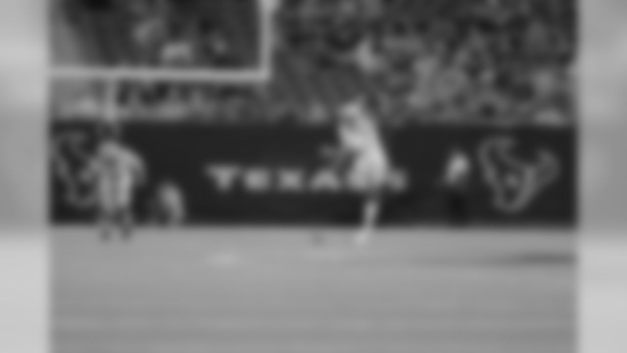 Detroit Lions punter Sam Martin (6) during a NFL football game against the Houston Texans on Saturday, Aug. 17, 2019 in Houston. (Detroit Lions via AP).