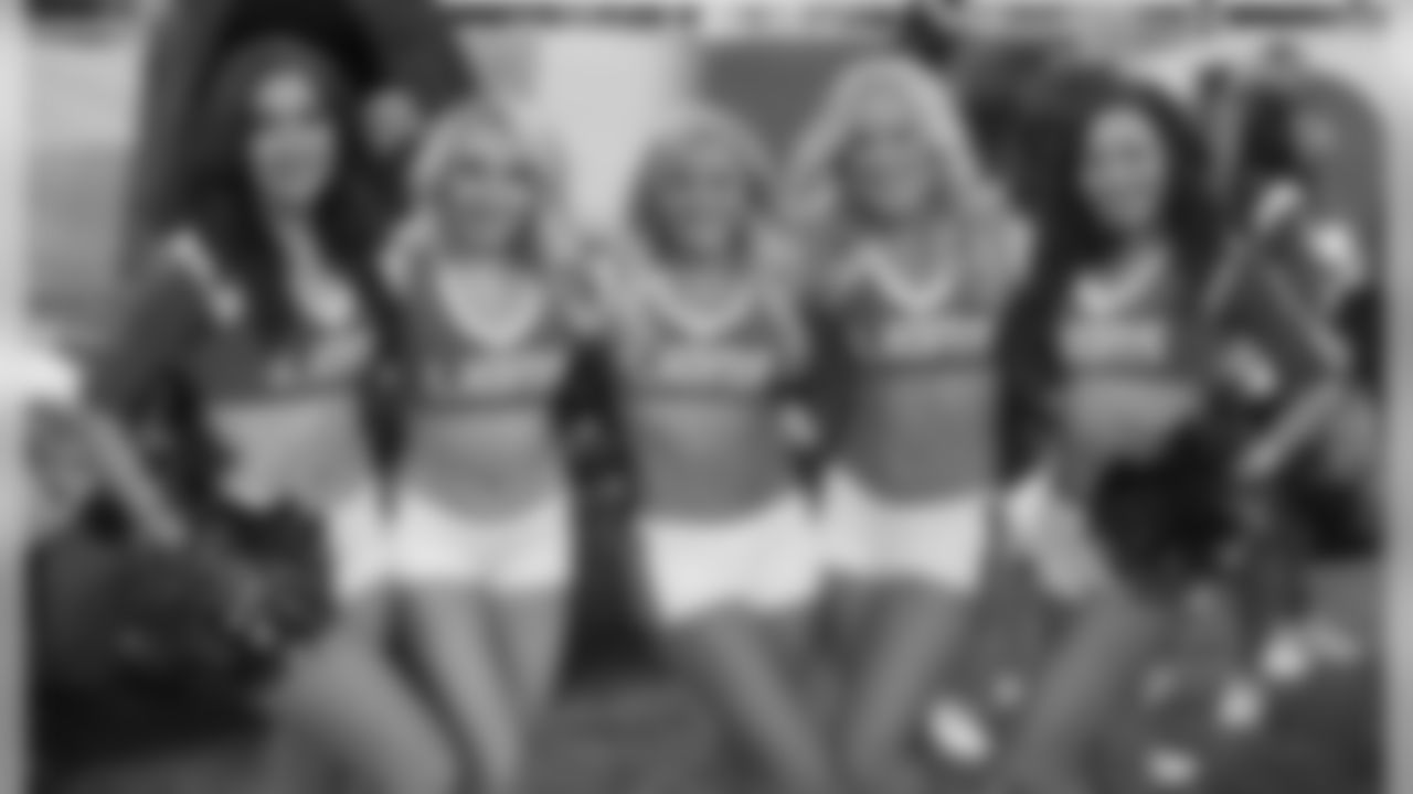 Detroit Lions cheerleaders perform during a NFL football game against the Minnesota Vikings on Sunday, Dec. 23, 2018 in Detroit. (Detroit Lions via AP).