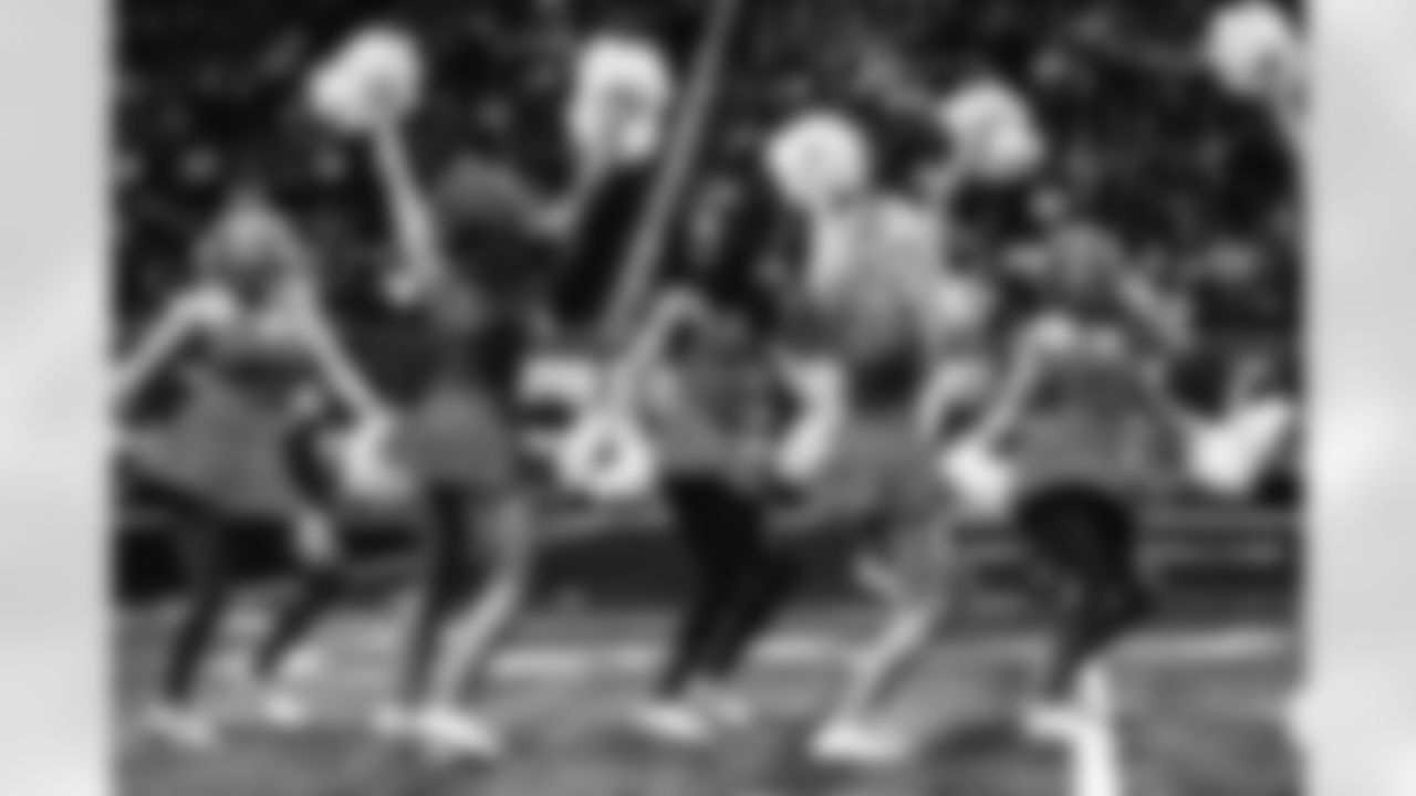 Detroit Lions Cheerleaders perform during a NFL football game against the Buffalo Bills on Thursday, November 24, 2022 in Detroit, MI. (Mike Ferdinande/Detroit Lions).