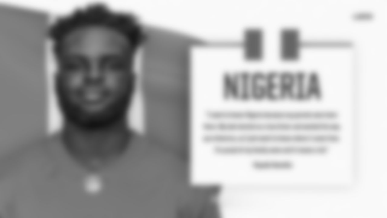 Detroit Lions guard Kayode Awosika