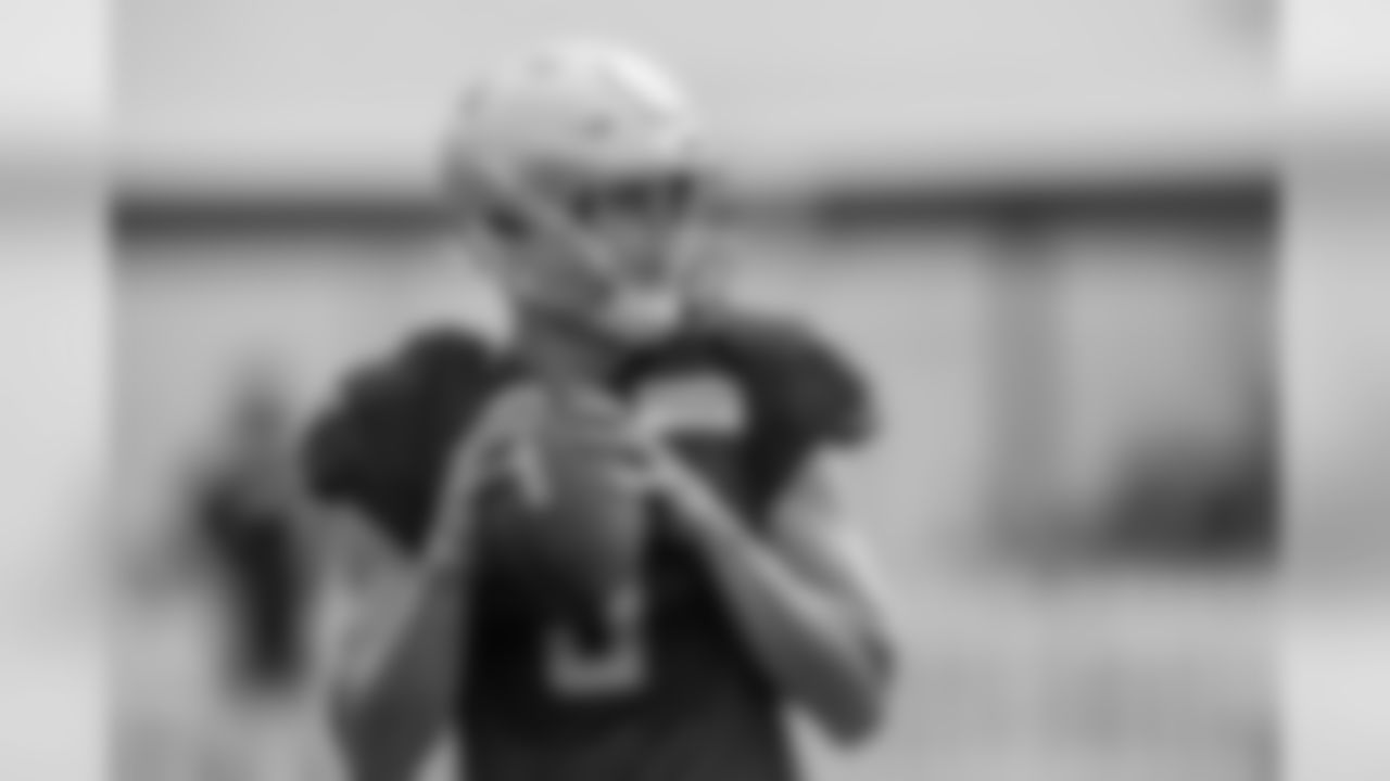 Detroit Lions quarterback Matthew Stafford (9) during Day 11 of 2019 Detroit Lions Training Camp presented by Rocket Mortgage on Tuesday, Aug. 6, 2019 in Allen Park, Mich. (Detroit Lions via AP)