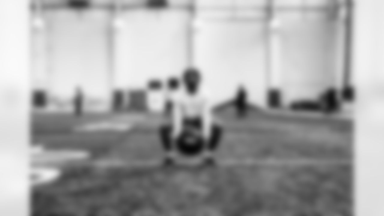 Detroit Lions cornerback Ifeatu Melifonwu (26) during a morning workout at the Lions training facility in Allen Park, MI on April 19, 2022. (Stuart Zaas/Detroit Lions)