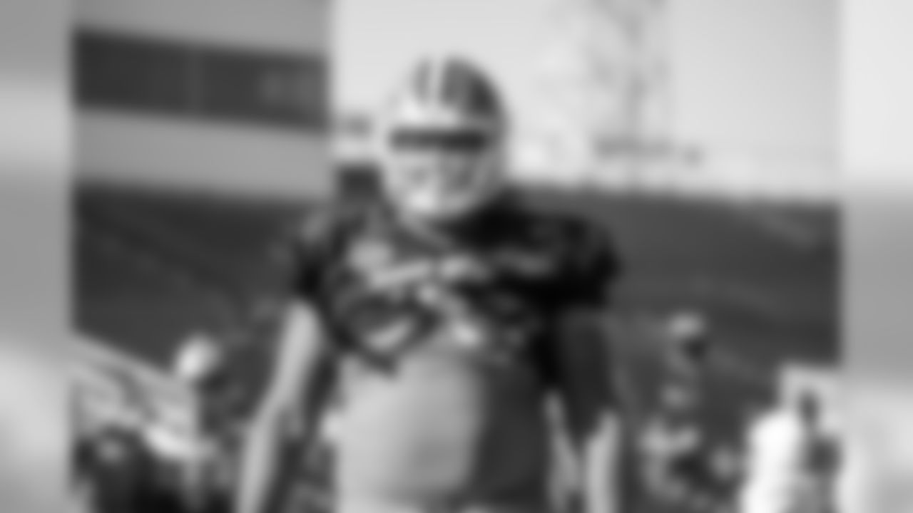 John Simpson during Reese's Senior Bowl practice Tuesday, Jan. 21, 2020 in Mobile, Ala. (Detroit Lions via AP).