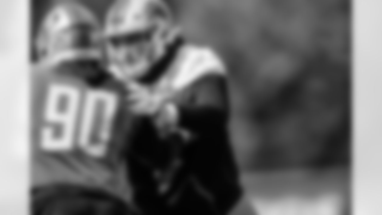 Detroit Lions guard Kenny Wiggins (79) during training camp practice at the Training Facility in Allen Park, MI on October 2, 2020. (Josh Mandujano/Detroit Lions)