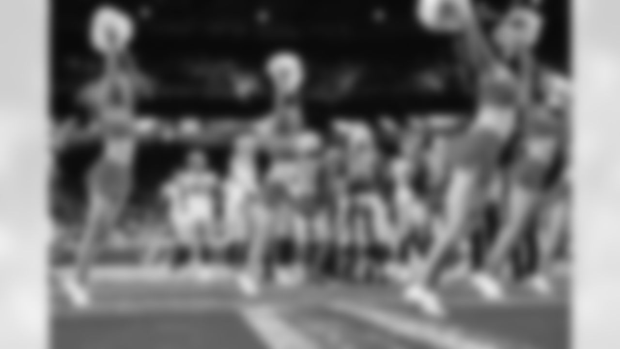 Detroit Lions Cheerleaders during a NFL football game against the Green Bay Packers on Sunday, January 9, 2022 in Detroit, MI. (Mike Ferdinande/Detroit Lions).