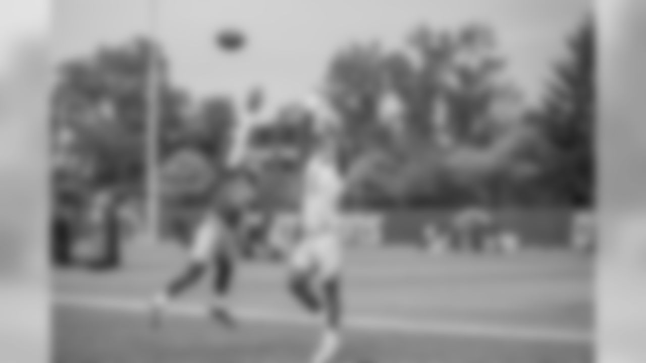 Detroit Lions cornerback Darius Slay (23) breaks up a pass during Day 15 of 2019 Detroit Lions Training Camp presented by Rocket Mortgage on Tuesday, Aug. 13, 2019 in Allen Park, Mich. (Detroit Lions via AP)