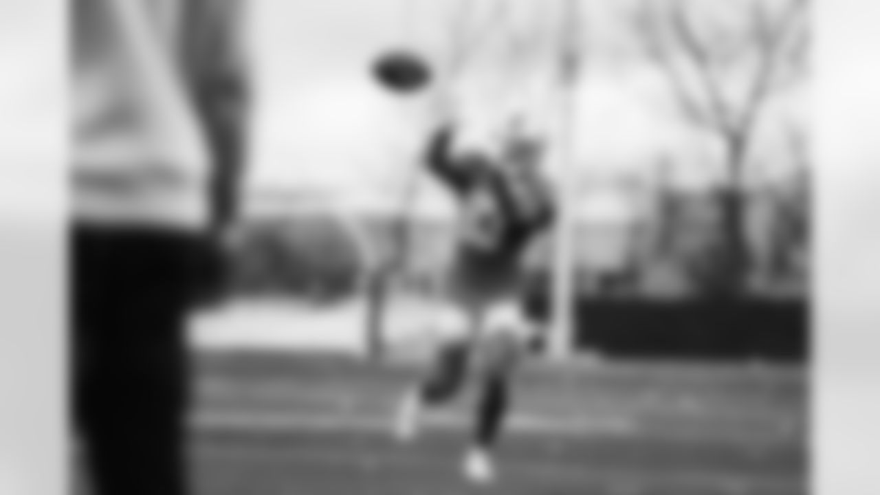 Detroit Lions wide receiver Stanley Berryhill (83) during practice at the Lions Training Facility in Allen Park, MI on October 26, 2022. (Jeff Nguyen/Detroit Lions)