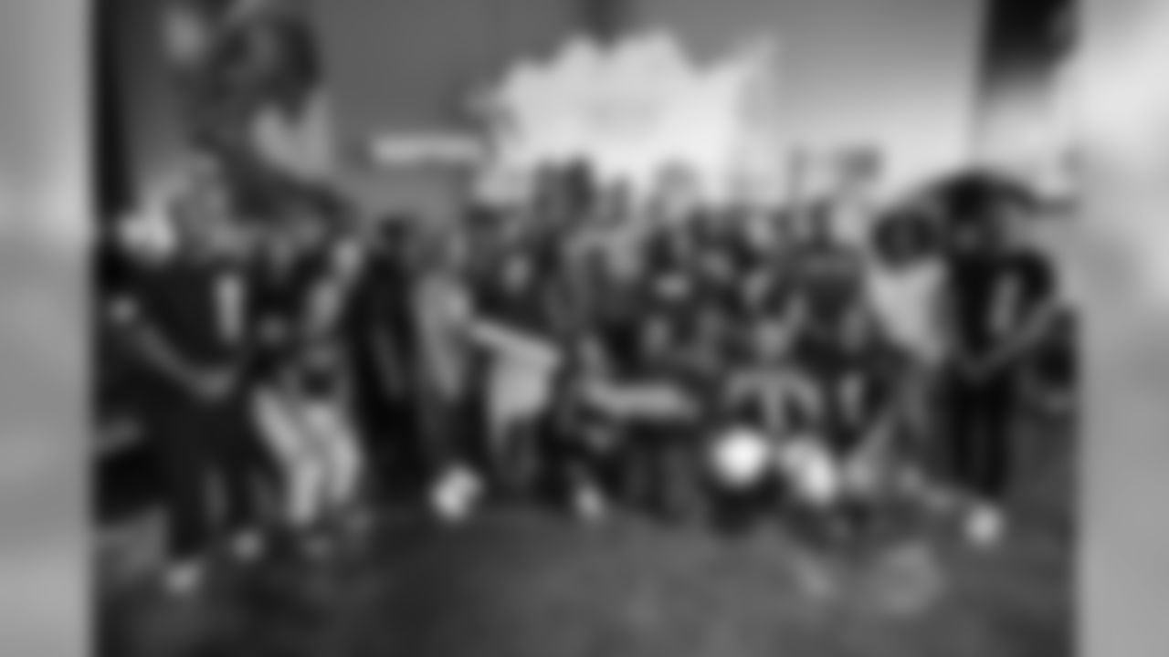 Detroit Lions defensive end Trey Flowers (90) spent time visiting with the Teen Hype leadership group on Thursday, Aug. 22, 2019 in Detroit.