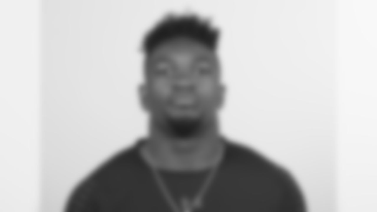 Penn State linebacker Jason Cabinda poses for a headshot during the 2018 NFL Scouting Combine on Friday, March 2, 2018 in Indianapolis. (Ben Liebenberg via AP)