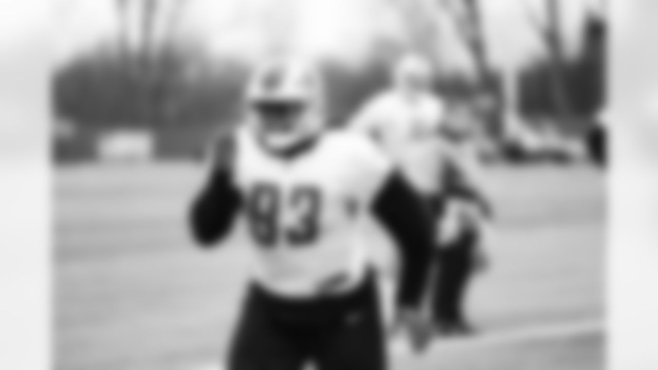 Detroit Lions defensive lineman Josh Paschal (93) during practice at the Lions Training Facility in Allen Park, MI on January 5, 2023. (Jeff Nguyen/Detroit Lions)