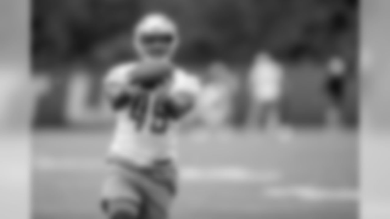 Detroit Lions running back Mark Thompson (49) during Day 1 of minicamp on Tuesday, June 4, 2019 in Allen Park, Mich. (Detroit Lions via AP)