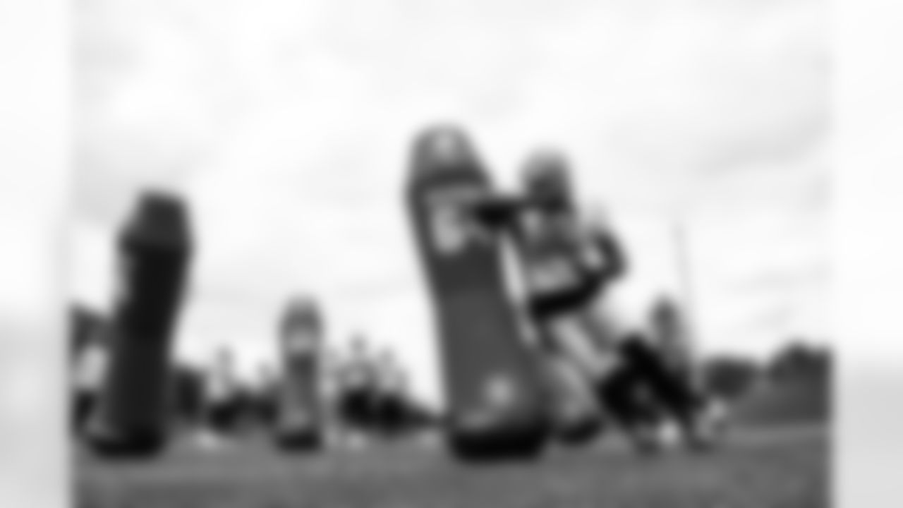 Detroit Lions defensive lineman Michael Brockers (90) during practice at the Lions Training Facility in Allen Park, MI on September 29, 2022. (Jeff Nguyen/Detroit Lions)