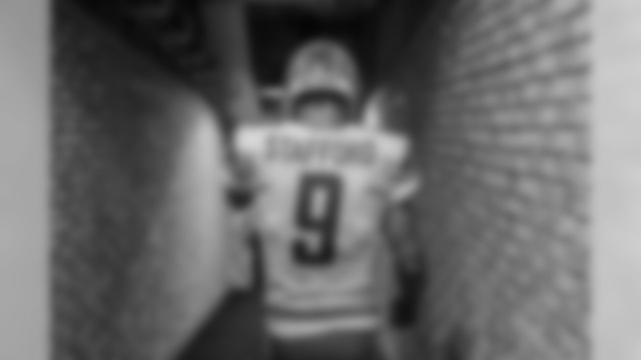 Detroit Lions quarterback Matthew Stafford (9) takes the field before a NFL football game against the Oakland Raiders Sunday, Nov. 3, 2019 in Oakland, Calif. (Detroit Lions via AP).