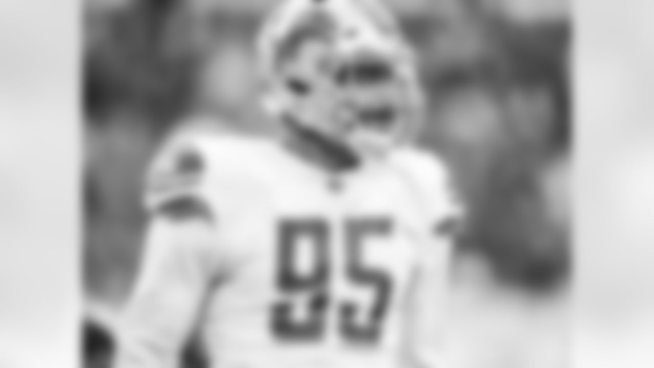 Detroit Lions defensive end Romeo Okwara (95) during an NFL football game against the Tennessee Titans on Sunday, Dec. 20, 2020 in Nashville, TN. (Detroit Lions via AP).
