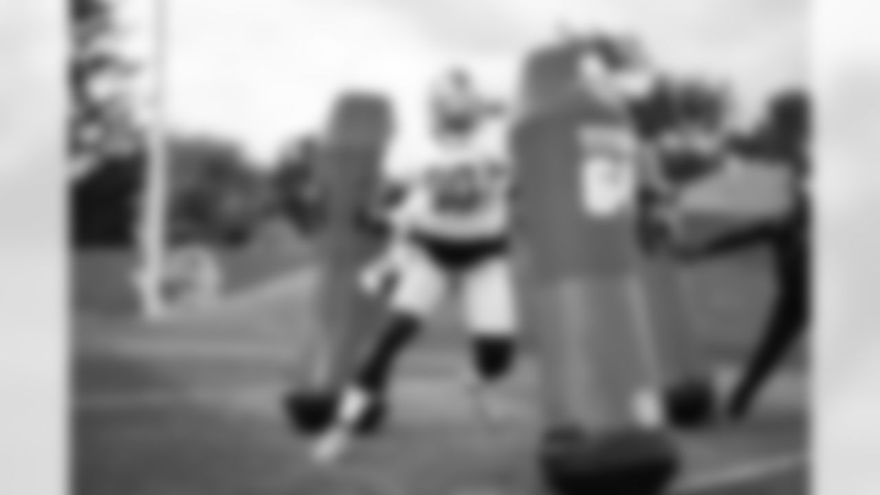 Detroit Lions defensive lineman Michael Brockers (90) during practice at the Lions Training Facility in Allen Park, MI on September 22, 2022. (Jeff Nguyen/Detroit Lions)