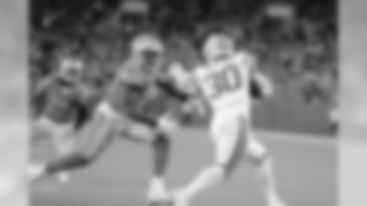 Detroit Lions linebacker Jarrad Davis (40) during a NFL football game against the Green Bay Packers Monday, Oct. 14, 2019 in Green Bay, Wis. (Detroit Lions via AP).