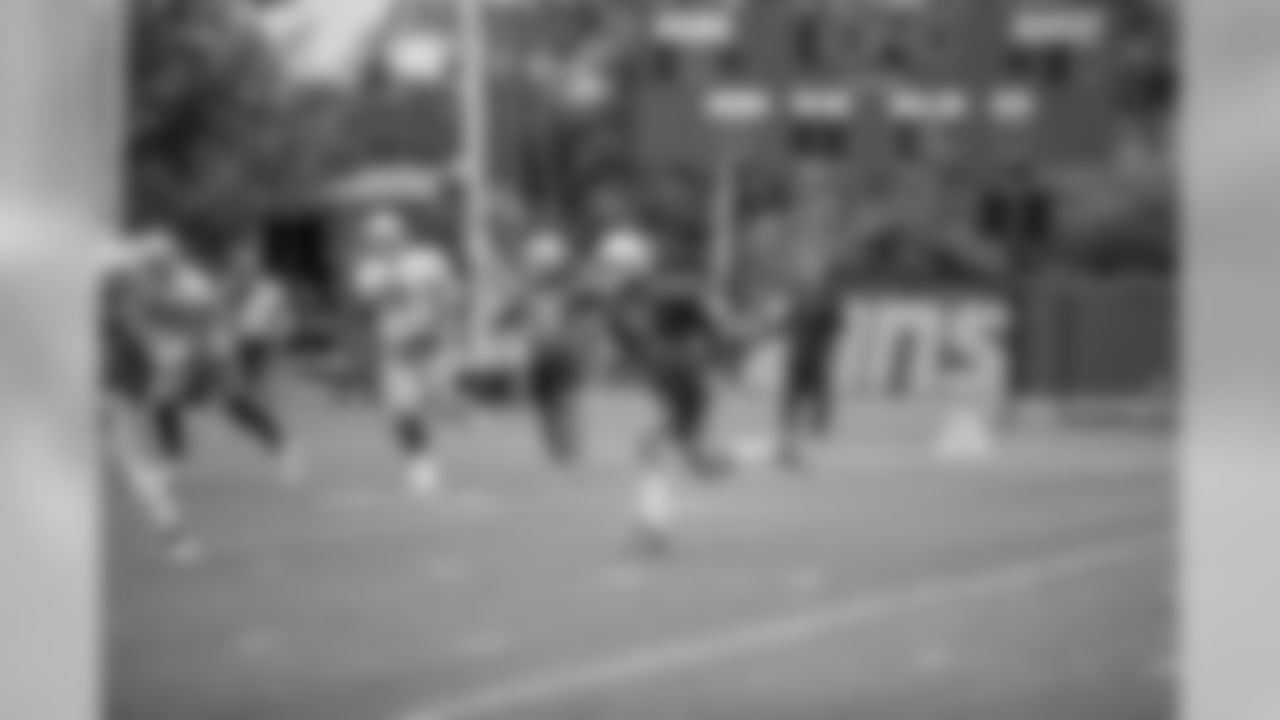 Detroit Lions cornerback Teez Tabor (31) intercepts a pass during Day 3 of minicamp on Thursday, June 6, 2019 in Allen Park, Mich. (Detroit Lions via AP)