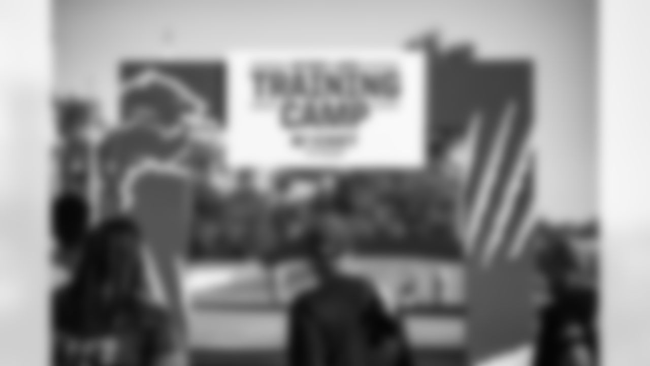 During Lions Training Camp at the Training Facility in Allen Park, MI on July 30, 2022. (Zack Silver/Detroit Lions)