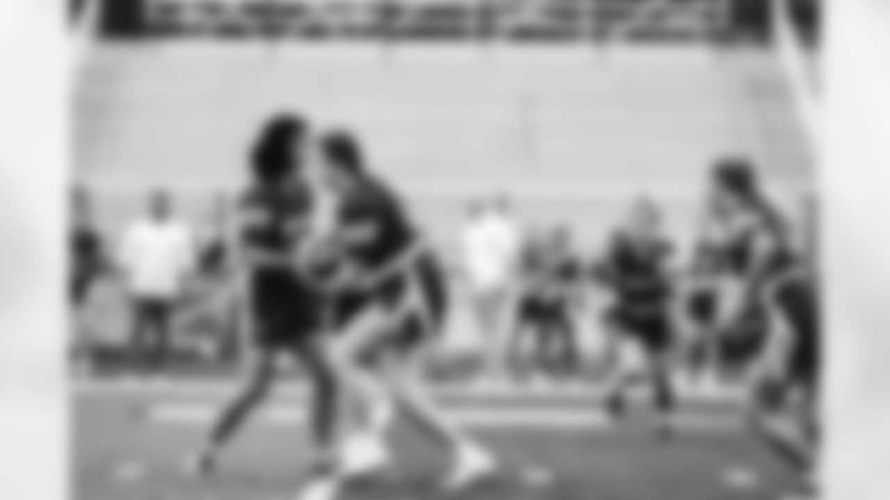 2023 Michigan Girls High School Flag Football Pilot League Week 2 at Stoney Creek HS Saturday May 13, 2023 in Rochester Hills, MI. (Carl Jones II/Detroit Lions).