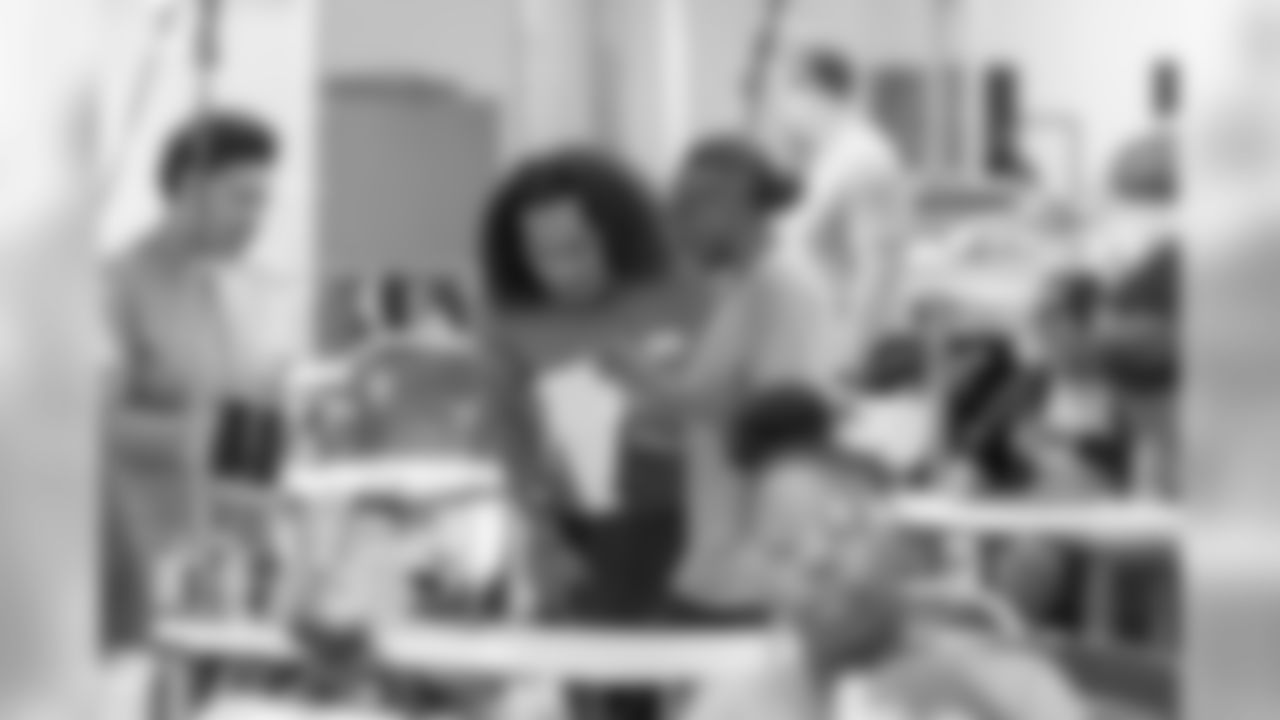 Jahlani Tavai visits the Empowerment Plan Plant on Tuesday, June 18, 2019 in Detroit