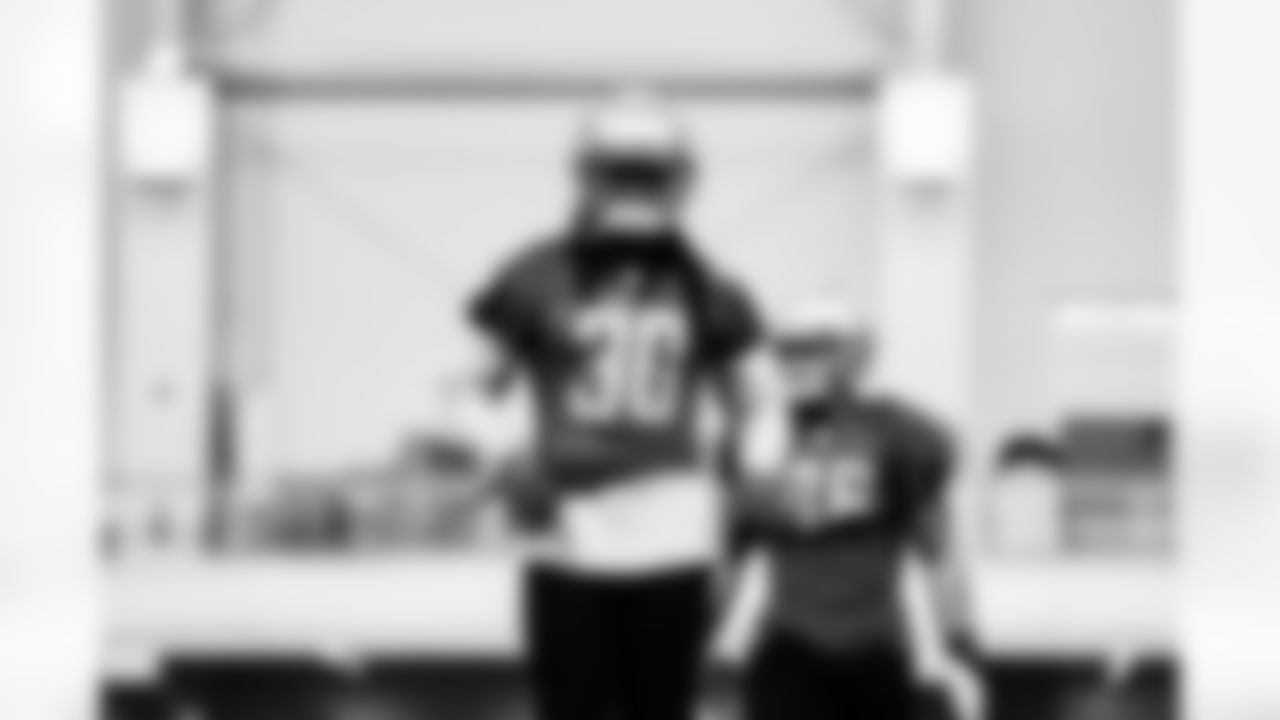 Detroit Lions running back Jamaal Williams (30) during Lions practice at the Training Facility in Allen Park, MI on January 7, 2022. (Jeff Nguyen/Detroit Lions)