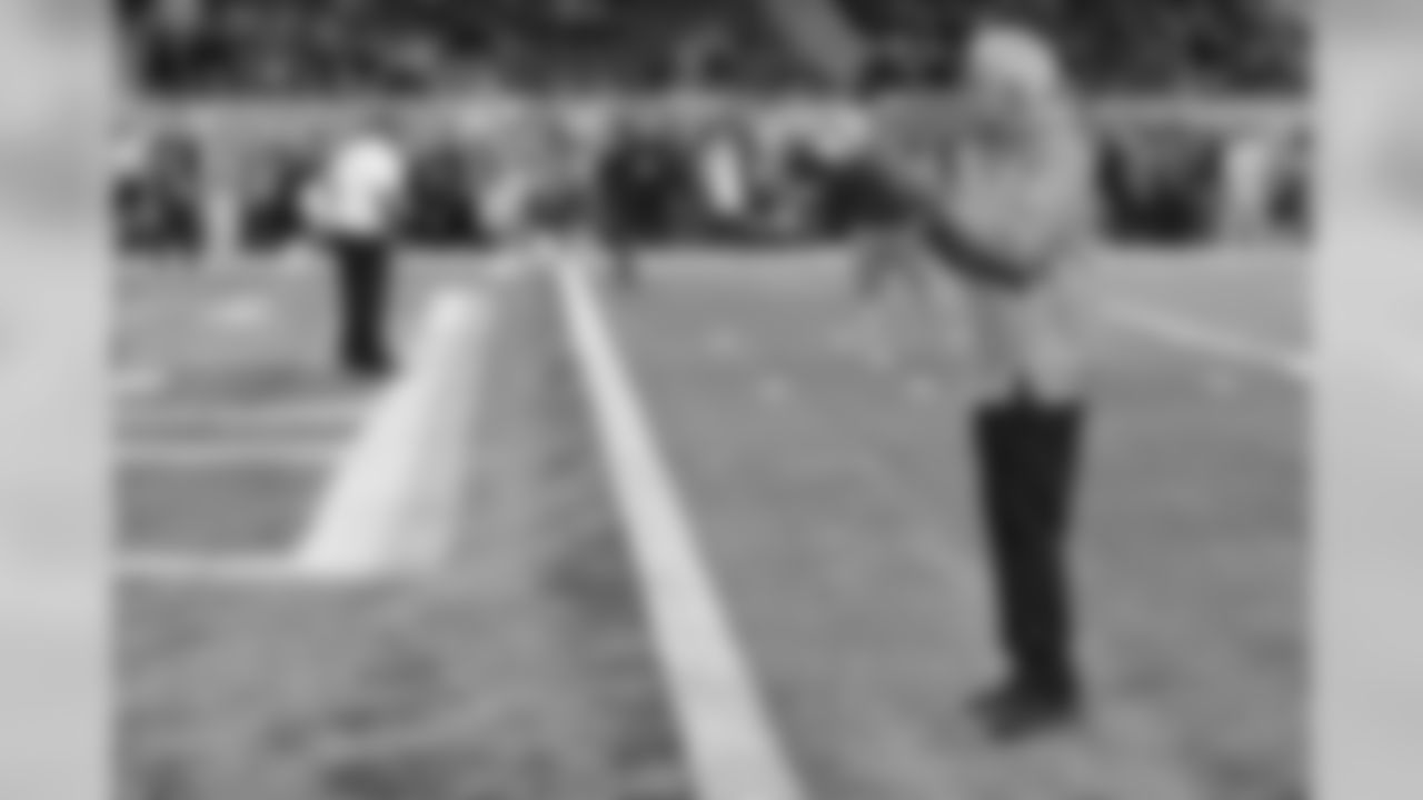 Detroit Lions defensive coordinator Paul Pasqualoni during a NFL football game against the Chicago Bears on Thursday, Nov. 22, 2018 in Detroit. (Detroit Lions via AP).